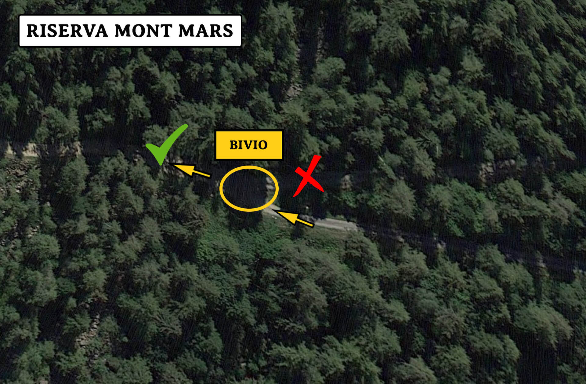 Crocevia nella riserva Mont Mars sul Cammino di Oropa